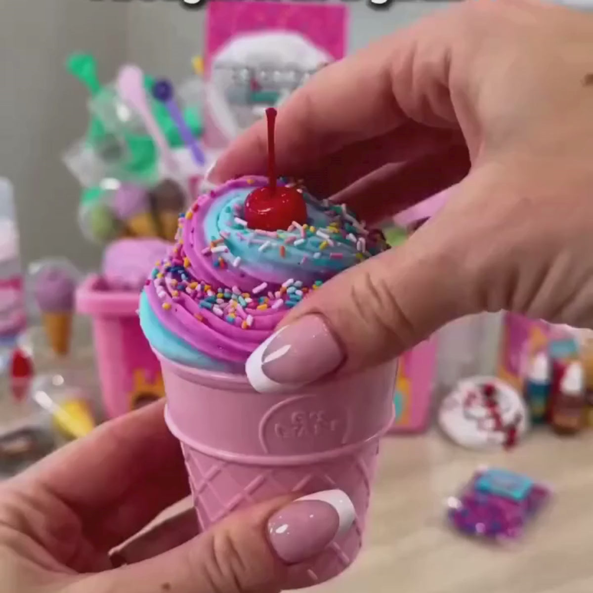 DIY Ice Cream Slime Kit for Kids, Make 6 Slime Designs