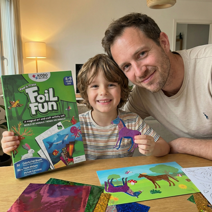 Foil art kit for kids with animal cards, view 5