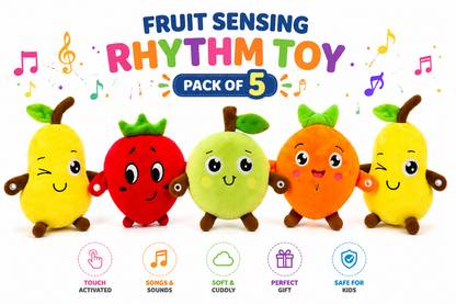 Sensor Beat Interactive Fruit Plush Toy with Songs and Sounds