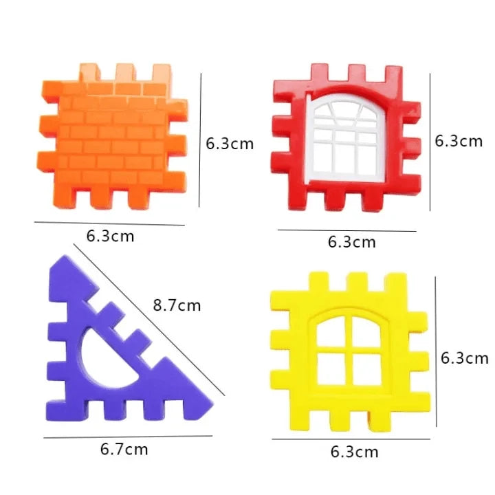 Colorful building blocks set for kids, view 3