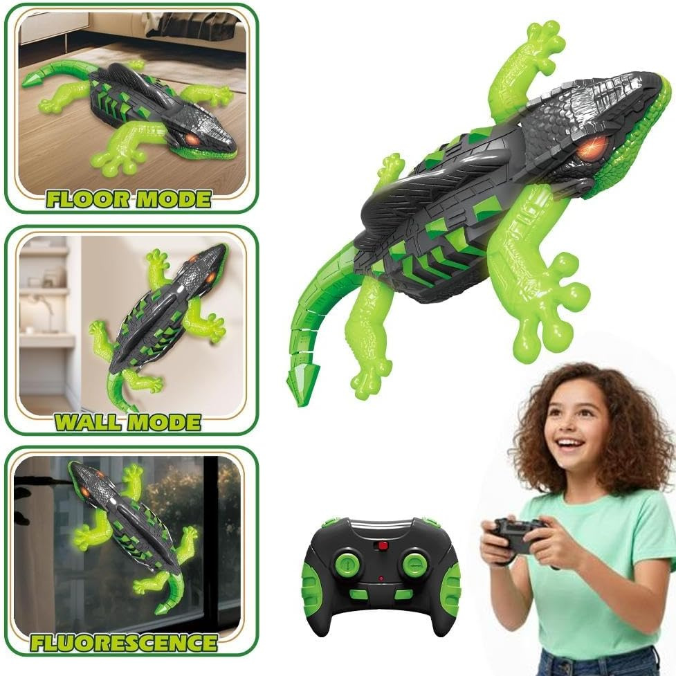 Remote control wall climbing lizard toy, view 6