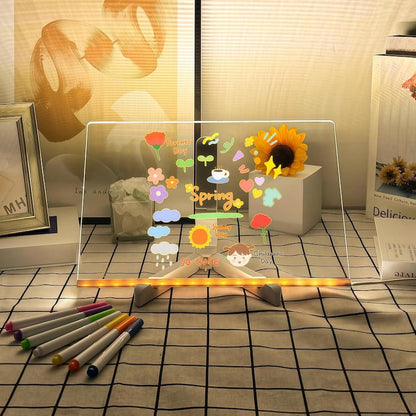 لوح رسم مضيء للأطفال LED، سبورة رسم قابلة لإعادة الاستخدام