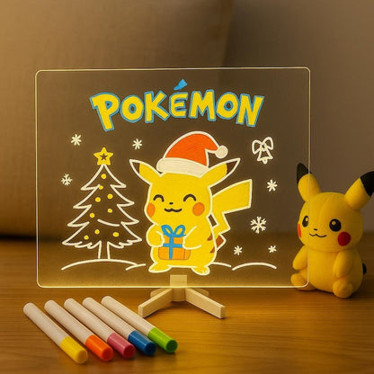 لوح رسم مضيء للأطفال LED، سبورة رسم قابلة لإعادة الاستخدام